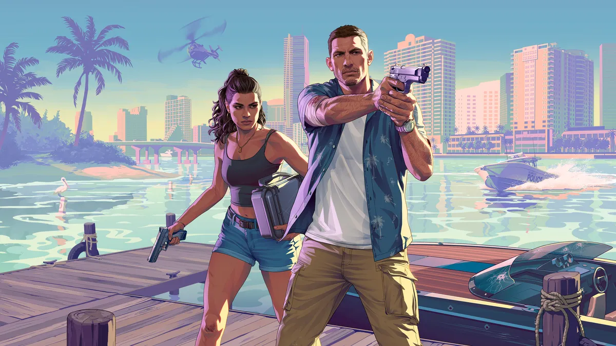 Jason Duval and Lucia Caminos, official GTA VI artwork