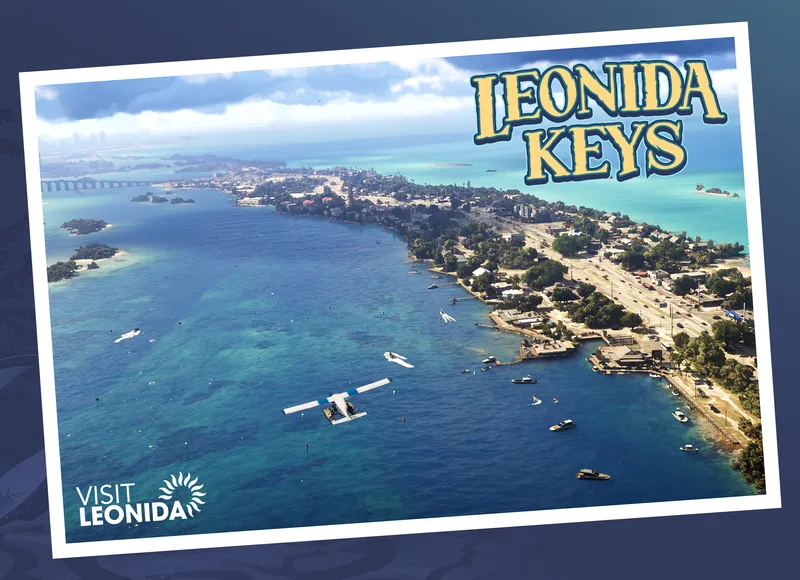 Leonida Keys postcard, official GTA VI artwork, GTA 6 map
